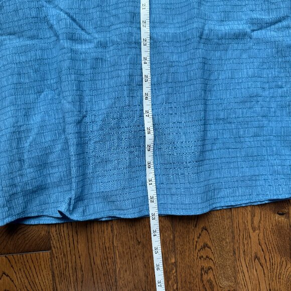 BB Dakota by Steve Madden Fields of Gold Shift Dress Blue Large BK208749 EUC - Picture 10 of 11